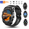 Sport Men Smart Watch v8 sim card android camera rounded Answer Call Dial Call Smartwatch Heart Rate Fitness Tracker