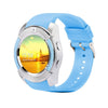 Sport Men Smart Watch v8 sim card android camera rounded Answer Call Dial Call Smartwatch Heart Rate Fitness Tracker