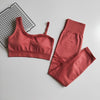 Yoga Pants Women Seamless Fitness Clothing Sportswear Woman Gym Leggings Padded Push-up Strappy Sports Bra Sports Set Tracksuit