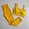 Yoga Pants Women Seamless Fitness Clothing Sportswear Woman Gym Leggings Padded Push-up Strappy Sports Bra Sports Set Tracksuit