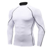 Men Sport Shirt man Gym Fitness Tight Mens Running T-shirt Basketball Jersey Sportswear Bodybuilding Musculation Gym Clothing