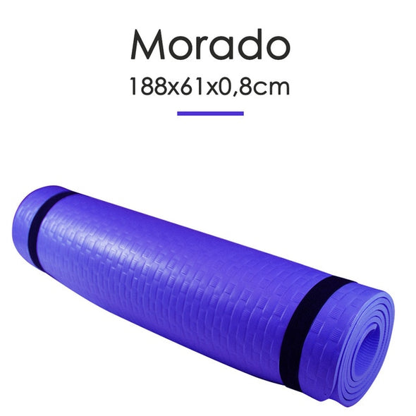 Yoga Mat 188x90/61x 0.8 cm Yoga Mat Workout Mat Gym Pat Fitness Equipment Gymnastics Mat Home Gym Fitness Equipment Home Pilates