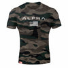 2019 hommes Camouflage Sport entraînement coton T-shirt à manches courtes homme décontracté homme Gym course Fitness Slim t-shirts hauts vêtements