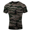 2019 hommes Camouflage Sport entraînement coton T-shirt à manches courtes homme décontracté homme Gym course Fitness Slim t-shirts hauts vêtements