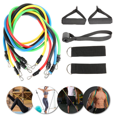 11/12pcs Fitness Pull Rope Resistance Bands Latex Strength Gym Equipment Home Elastic Exercises Body Fitness Workout Equipment