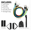 11/12pcs Fitness Pull Rope Resistance Bands Latex Strength Gym Equipment Home Elastic Exercises Body Fitness Workout Equipment