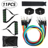 11/12pcs Fitness Pull Rope Resistance Bands Latex Strength Gym Equipment Home Elastic Exercises Body Fitness Workout Equipment