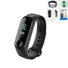 M3 relógio inteligente pulseira homem mulher pressão arterial monitor de freqüência cardíaca à prova dwaterproof água rastreador de fitness banda inteligente alta definição cor