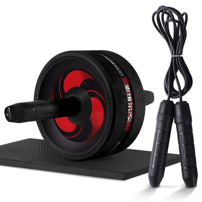 New 2 in 1 Ab Roller&Jump Rope No Noise Abdominal Wheel